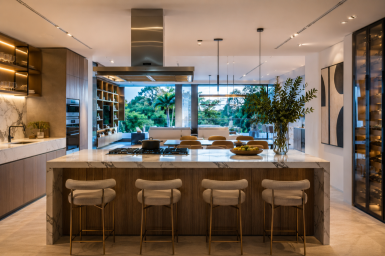 Cozinhas americanas: por que continuam relevantes nos imóveis contemporâneos